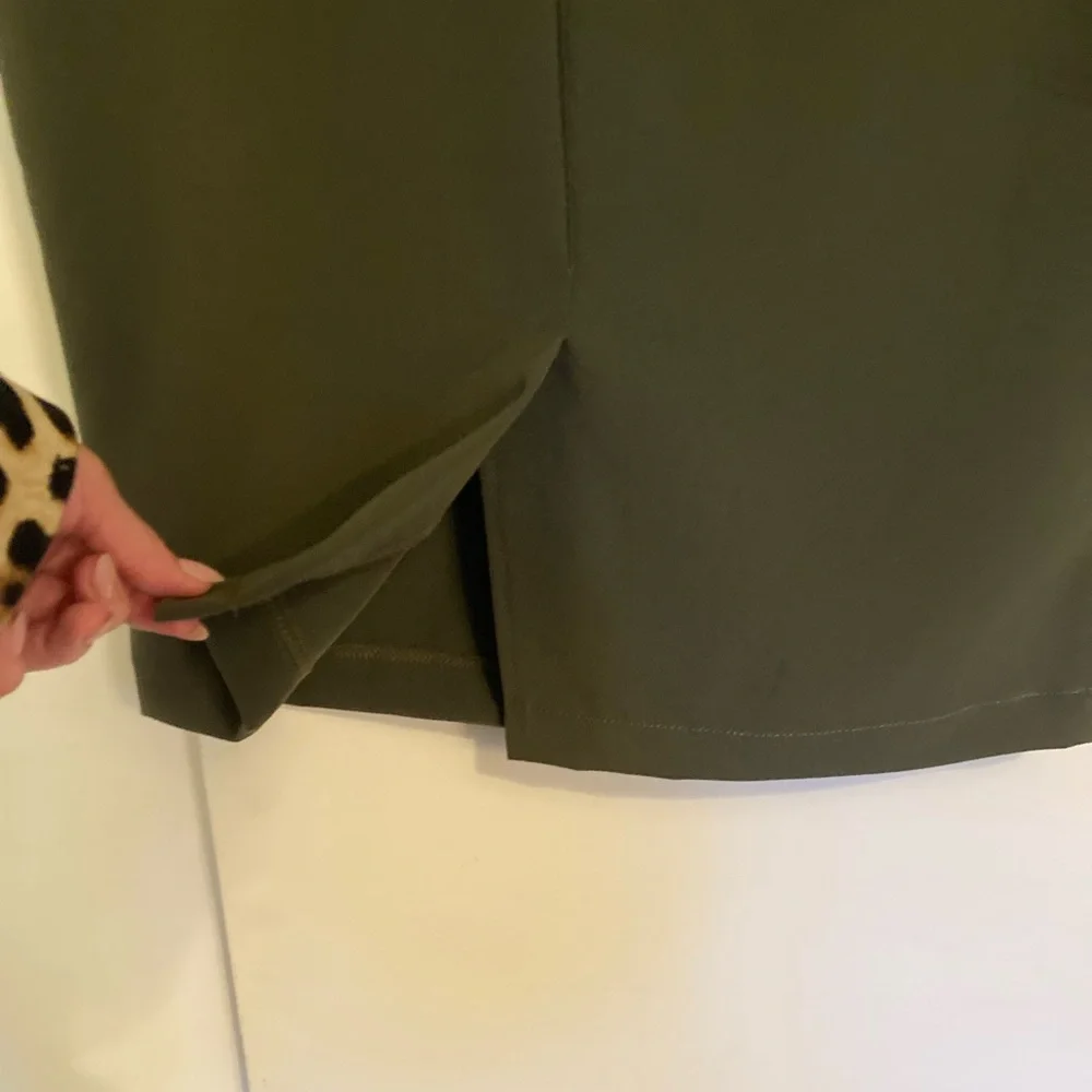 NWT Bettie Page Pencil Skirt. Olive Green. - Picture 7 of 13